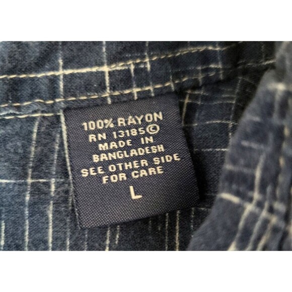 Campia Moda Mens Large Shirt Hawaiian Cruise Vacation Palm Island - Picture 6 of 7